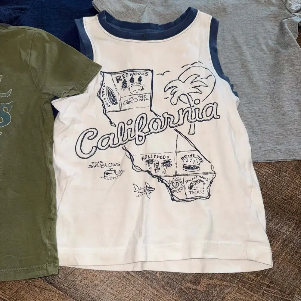 Gap Kids Lot of 5 T-Shirts & Tank Top Graphic Tees Size XS